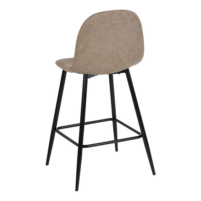Taburete Taupe Tejido-Metal Salón 46 X 48 X 96 cm (Set de 4)
