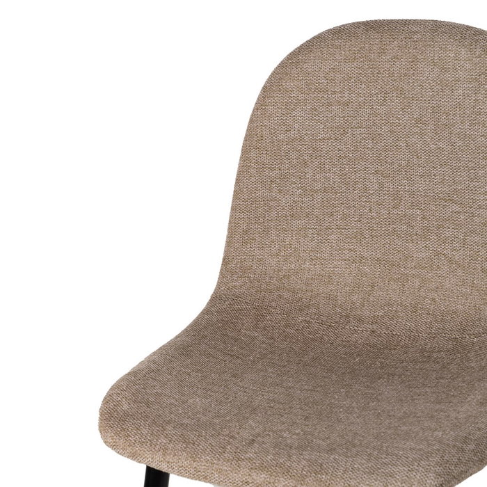 Taburete Taupe Tejido-Metal Salón 46 X 48 X 96 cm (Set de 4)