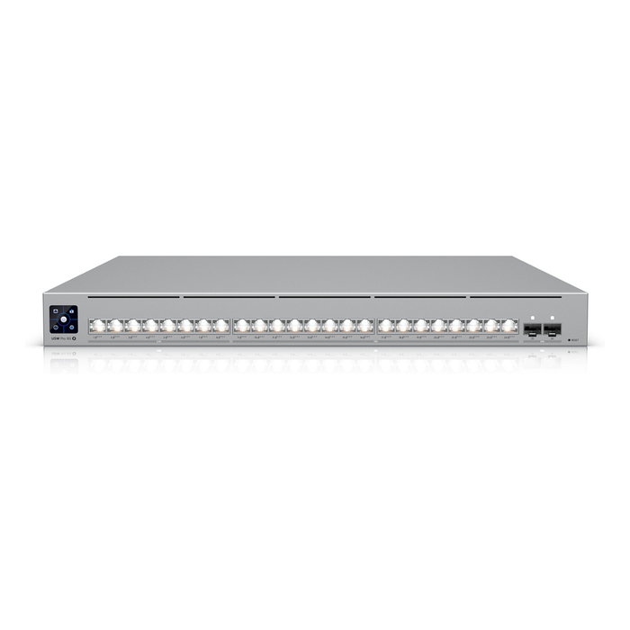 Ubiquiti USW-Pro-XG-24-PoE Switch Gestionado L2/L3 - 24 Puertos PoE+++ de 10G, 2 Puertos SFP28, 720W PoE Budget, Montaje Rack 1U Ubiquiti USW-Pro-XG-24-PoE Switch Gestionado L2/L3 - 24 Puertos PoE+++ de 10G, 2 Puertos SFP28, 720W PoE Budget, Montaje Rack 1U