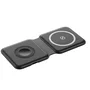 Celly MAGFOLD2IN1BK Cargador Plegable 2 en 1 Inalámbrico MagSafe 15W para iPhone 12+ y Apple Watch - Negro