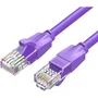 Vention IBEVH Cable Ethernet RJ45 UTP Cat.6, 1 Metro, Color Morado, Blindado PVC, Conectores Chapados en Oro, 1000 Mbps para Juego y Streaming Estable