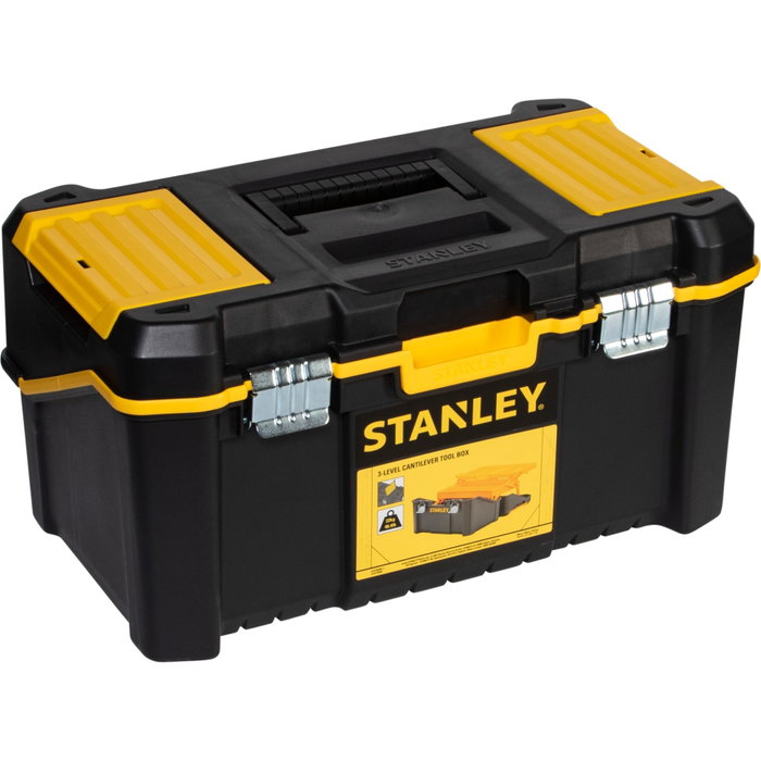 STANLEY Caja Cantilever Essential Negro/Amarillo