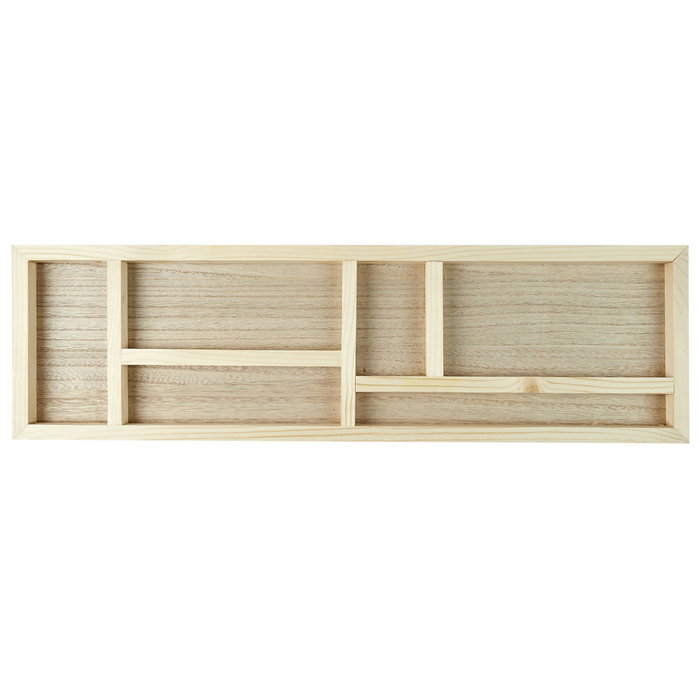 Home Deco Factory Bandeja Organizador Escritorio Natural 52x15x6 cm