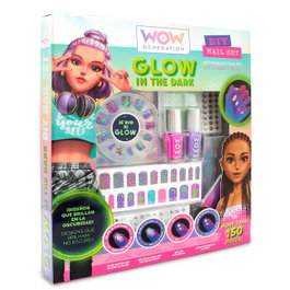 KIDS LICENSING Set de Manicura Uñas Perfumadas Brillo Oscuridad WOW Generation