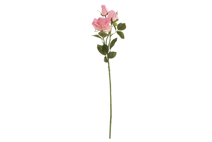 DKD Home Decor Flor Rosa Coral Seda PE 18 x 73 x 18 cm Tacto Real 12 Unidades