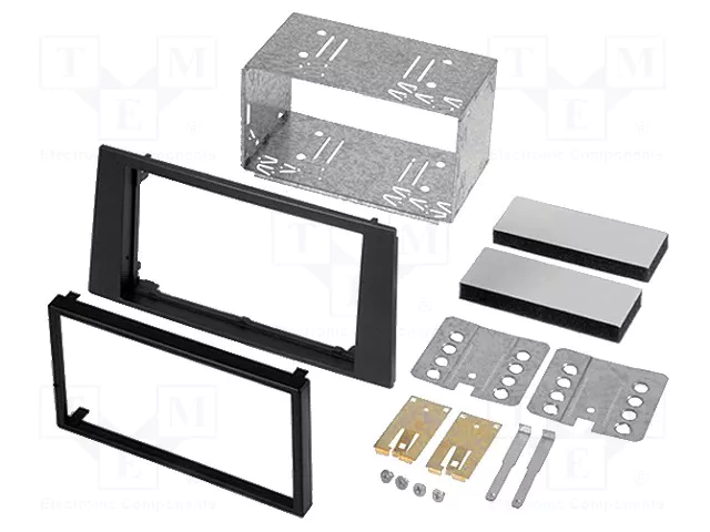 ACV Bastidor de montaje de radio 2 DIN para Ford Mondeo (2003-2007) antracita