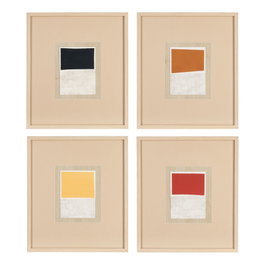 Cuadro Pintura Abstracto 4/M 40 X 46 cm (Set de 4)