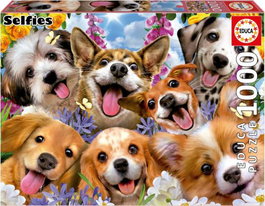 EDUCA BORRAS Puzzle 1000 piezas Selfie de perritos