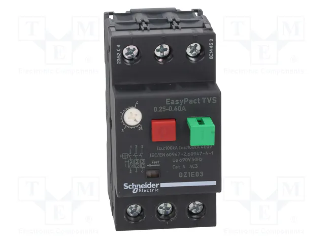 SCHNEIDER ELECTRIC Interruptor motorizado Easy TeSys 0,09kW 230÷690VAC