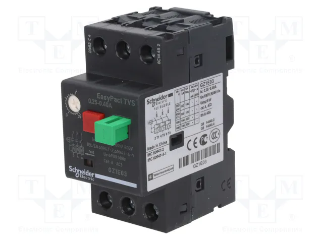 SCHNEIDER ELECTRIC Interruptor motorizado Easy TeSys 0,09kW 230÷690VAC