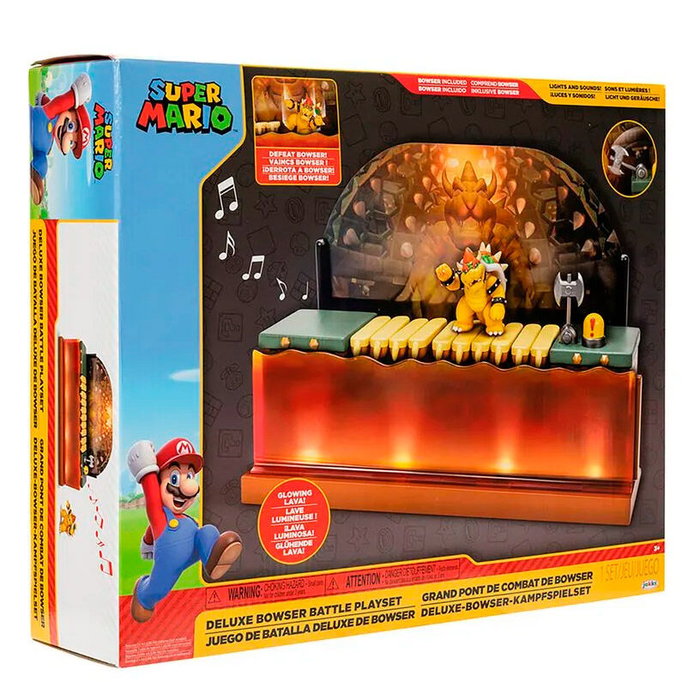 JAKKS PACIFIC Playset Batalla contra Bowser Deluxe Super Mario Bros JAKKS PACIFIC Playset Batalla contra Bowser Deluxe Super Mario Bros