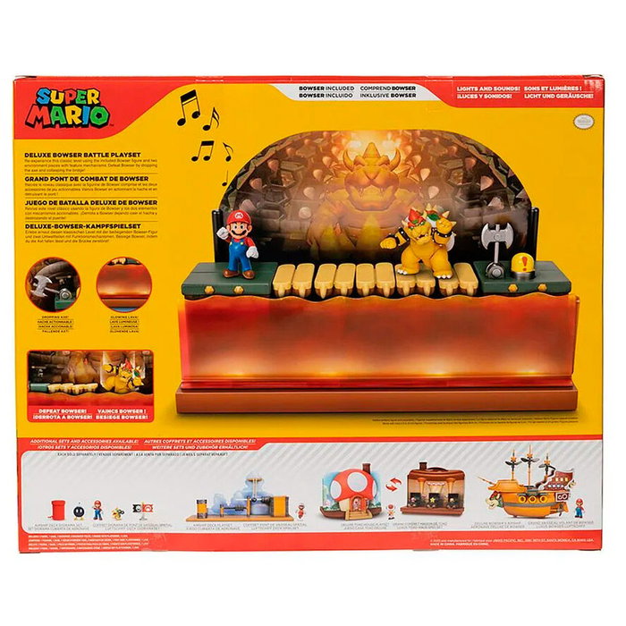 JAKKS PACIFIC Playset Batalla contra Bowser Deluxe Super Mario Bros JAKKS PACIFIC Playset Batalla contra Bowser Deluxe Super Mario Bros