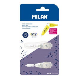 MILAN Recambio Corrector Cinta con Pulsador 5 mm x 6 m (Set de 24 blísteres de 2 unidades)