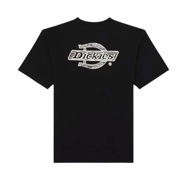 Camiseta de Manga Corta Hombre Dickies Wood Logo Negro