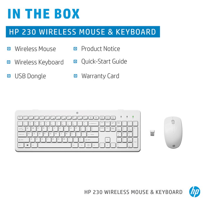 HP 230 Wireless Mouse and Keyboard Pack (Inalámbrico) via Pack de teclado y ratón