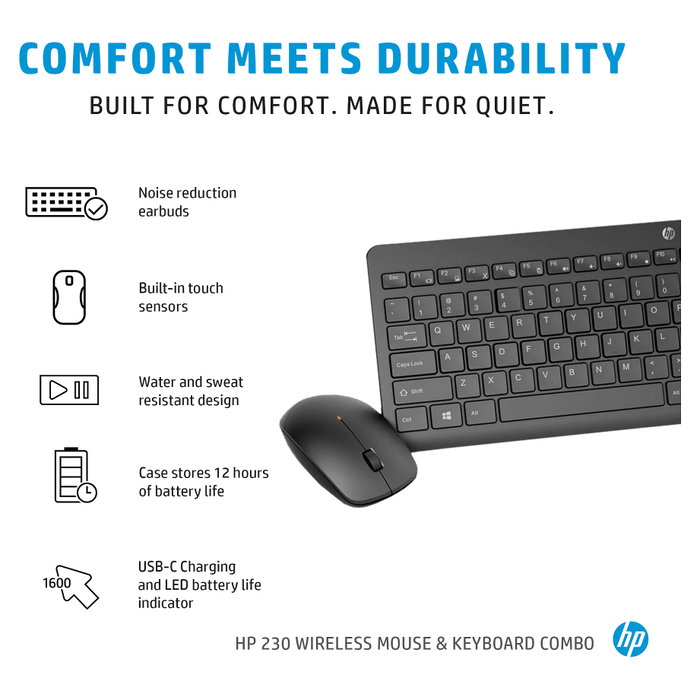 HP 230 Wireless Mouse and Keyboard Pack (Inalámbrico) via Pack de teclado y ratón
