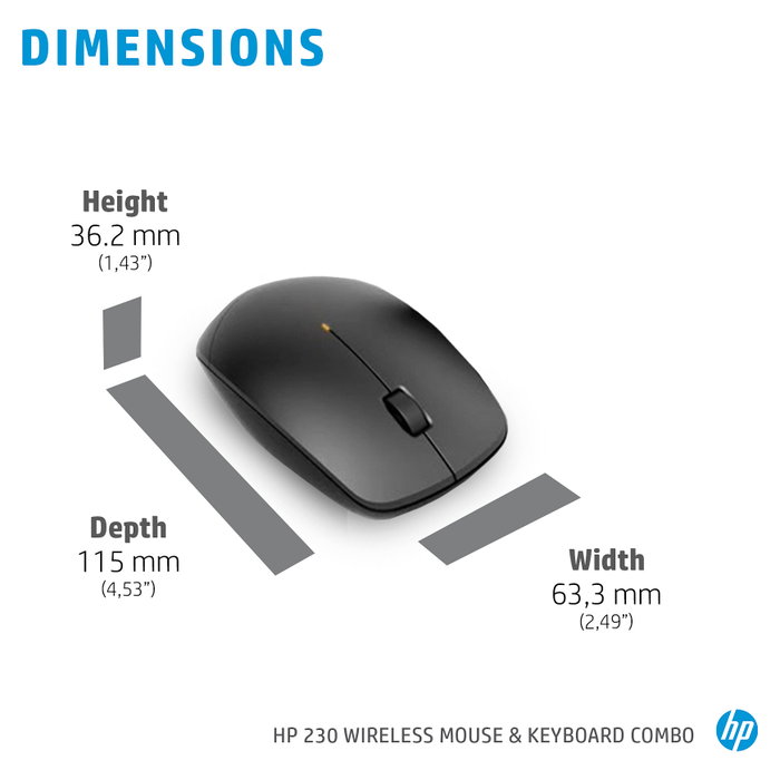 HP 230 Wireless Mouse and Keyboard Pack (Inalámbrico) via Pack de teclado y ratón