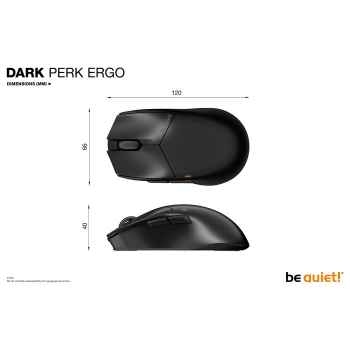 be quiet! Dark Perk Ergo Negro