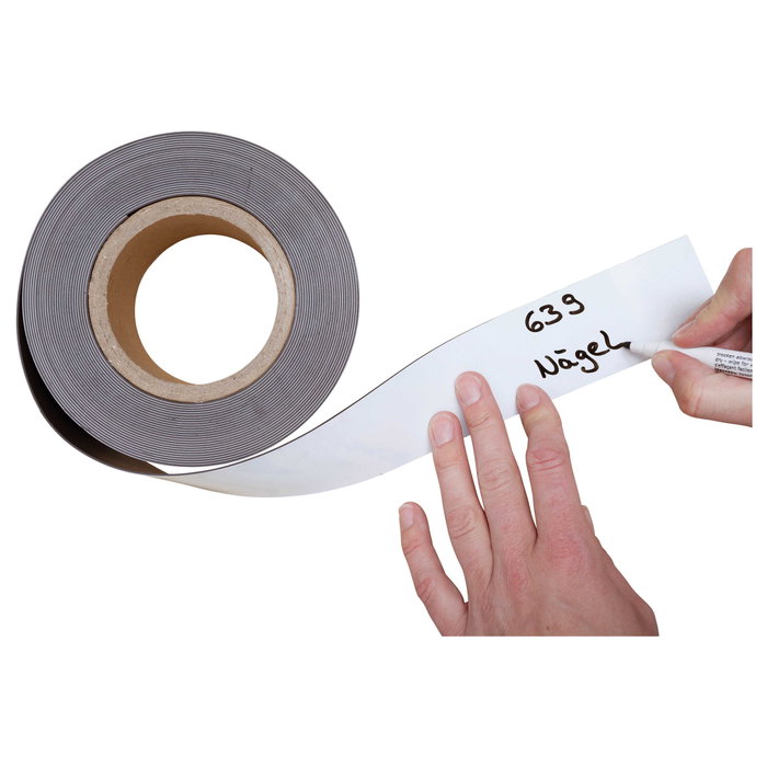 MAUL 6524702 Cinta magnética 40 x 1000 mm Blanco
