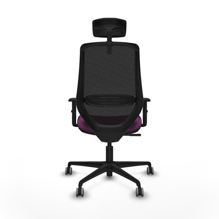 PIQUERAS Y CRESPO Silla de oficina Mardos con mecanismo Sincro, Morado y Negro
