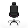 PIQUERAS Y CRESPO Silla de oficina Mardos con mecanismo Sincro, Morado y Negro