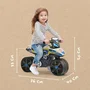 Falk Bicicleta de Equilibrio Policía FAL3016200000501 Ruedas Anchas Manillar Orientable Fabricada en Francia Plástico Reciclado A Partir de 2 Años
