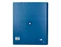 Antartik Carpeta con Recambio A4, 4 Anillas 40mm Redondas, Cuadro 5mm, 90gr, Azul Marino