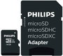 PHILIPS Tarjeta micro sd 16gb clase 10, tarjeta de memoria microsd para moviles, camaras, drones, drones