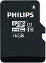 PHILIPS Tarjeta micro sd 16gb clase 10, tarjeta de memoria microsd para moviles, camaras, drones, drones
