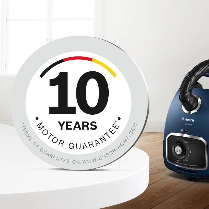 BOSCH BGB6X300 - Aspirador cilíndrico con bolsa - 600 W - Filtro HEPA - Radio de acción 12 m