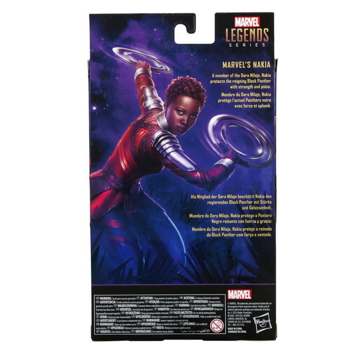Hasbro Marvel Legends Series Figura de Nakia, Personaje de Pantera Negra, Mide 15 cm, Incluye 2 Armas Hasbro Marvel Legends Series Figura de Nakia, Personaje de Pantera Negra, Mide 15 cm, Incluye 2 Armas