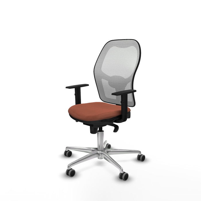 PIQUERAS Y CRESPO Silla de oficina Jorquera Marrón y Blanco PIQUERAS Y CRESPO Silla de oficina Jorquera Marrón y Blanco