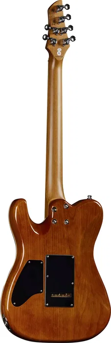 Eko Tero 801 Musa Guitarra Eléctrica - Grey Flamed Eko Brillante 6 Cuerdas Cuerpo Aliso Tapa Arce Flameado