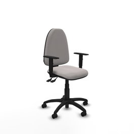 PIQUERAS Y CRESPO Silla de oficina Aýna Blanco Similpiel