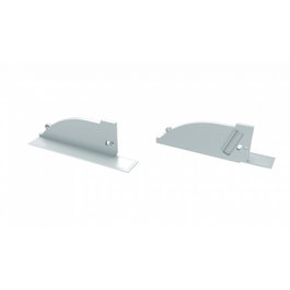 Tapón Final Perfíl Tipo TOPO LL-12-0861-10 Blanco Derecha con Agujero