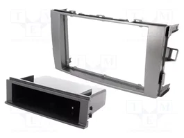 ACV Bastidor de montaje de radio para Toyota Auris 2007-2012, 2 DIN, Antracita