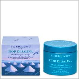L'Erbolario Flor De Salina Aceite Scrub Exfoliante Corporal con Sal Marina 500Ml