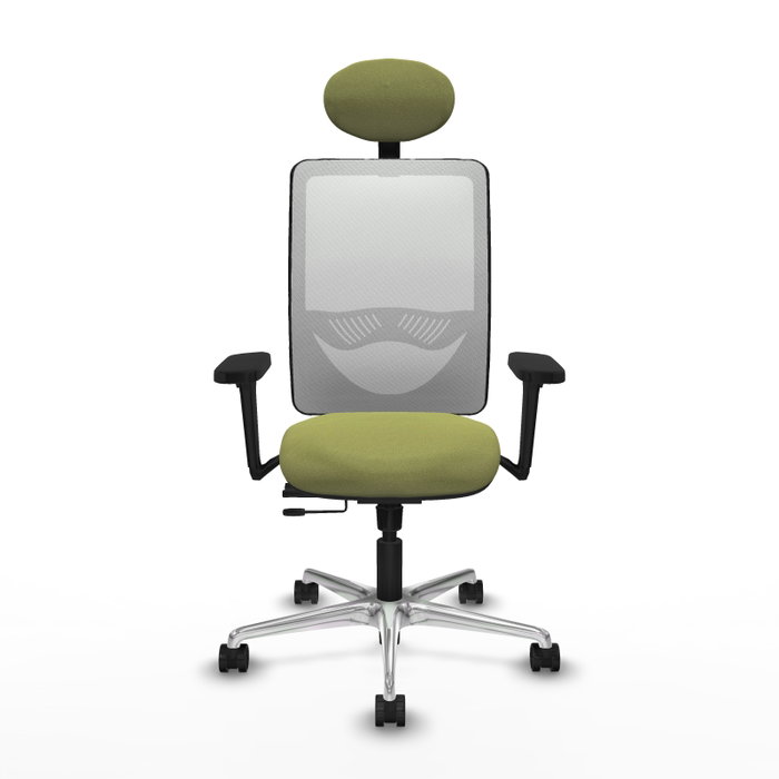 PIQUERAS Y CRESPO Silla de oficina Zulema Verde oliva y Blanco PIQUERAS Y CRESPO Silla de oficina Zulema Verde oliva y Blanco