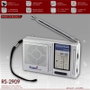 SAMI Radio AM/FM Pequeña Portátil con Funda Protectora y Auricular, Ideal para Viajes y Exteriores