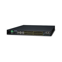 Planet SGS-6341-16S8C4XR Switch Administrado Capa 3, 8 Puertos Gigabit RJ-45, 4 Puertos 10G SFP+, 24 SFP, Rack 1U, 128 Gbit/s, QoS, VLAN, Seguridad, IPv6
