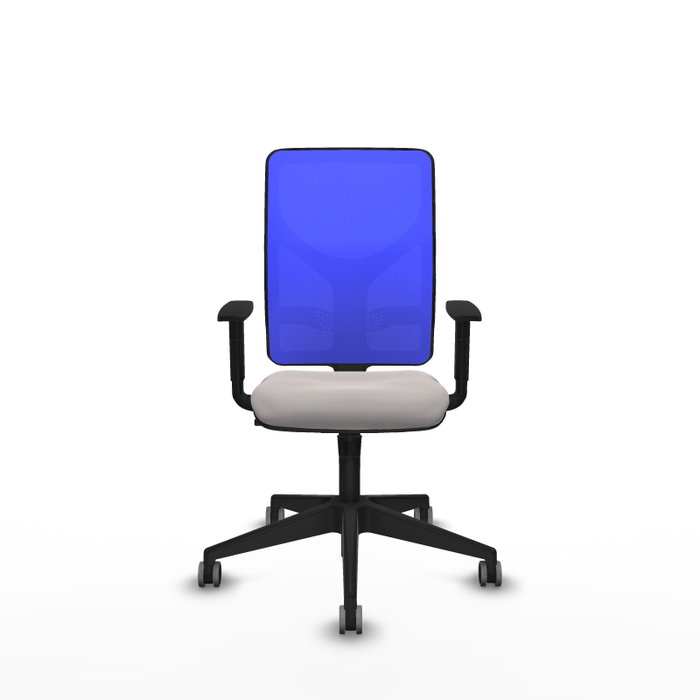 PIQUERAS Y CRESPO Silla de oficina Motilla con mecanismo Sincro, Blanco y Azul PIQUERAS Y CRESPO Silla de oficina Motilla con mecanismo Sincro, Blanco y Azul