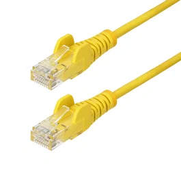 StarTech.com Cable de Red Ethernet CAT6 Delgado Amarillo 10m RJ45 Snagless
