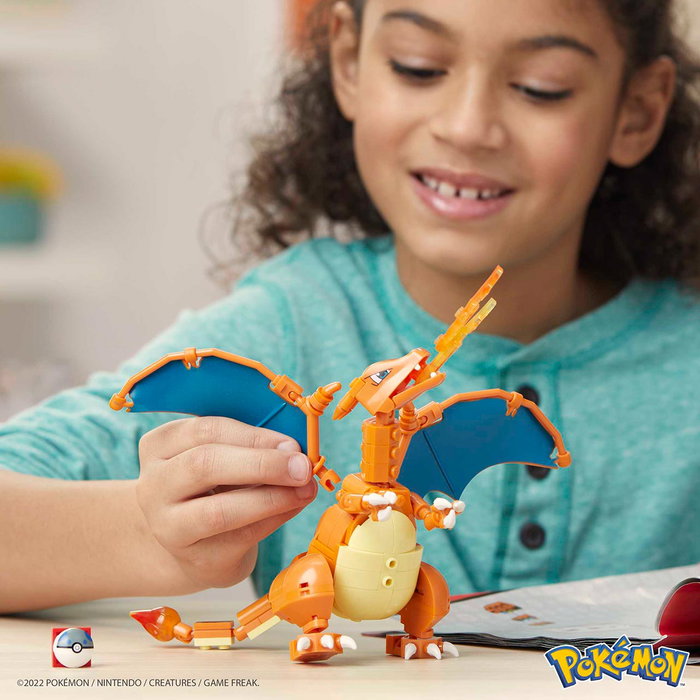 Mega Bloks Pokemon Charizard GWY77 Figura Articulada para Construir con 222 Piezas, +8 Años