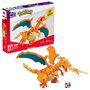 Mega Bloks Pokemon Charizard GWY77 Figura Articulada para Construir con 222 Piezas, +8 Años