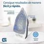 Grunkel PL-2600CE Plancha a Vapor de 2600W, Suela de Cerámica Azul, Ráfaga de Vapor 120g/min, Vapor Continuo 25g/min, Autolimpieza, Antical y Autoapagado