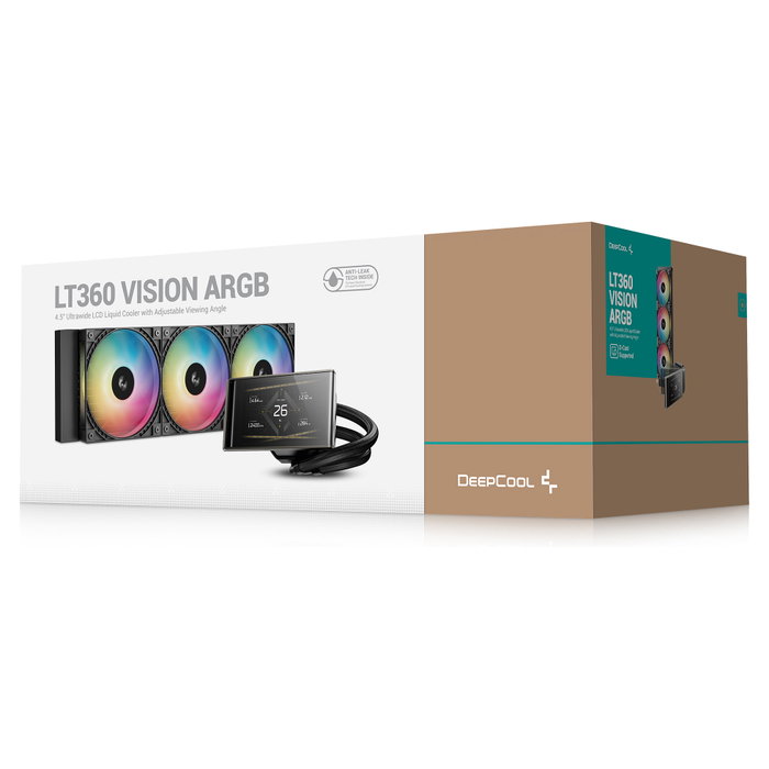 DeepCool LT360 VISION ARGB Kit de refrigeración líquida Negro DeepCool LT360 VISION ARGB Kit de refrigeración líquida Negro