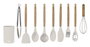 Inde Set de 10 Piezas Utensilios de Cocina con Espátulas y Cucharones, Dimensiones: 10,1 cm (Largo) x 10,2 cm (Ancho) x 32,9 cm (Alto) (12 Unidades)