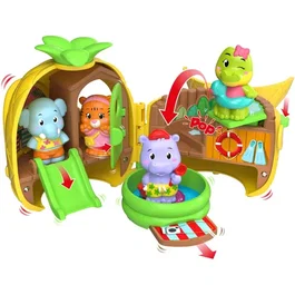 Sophie la Girafe Juguete Piscina Desplegable con Tobogán y Accesorios, Jirafa Klorofil y Piña - SOP3056567002275