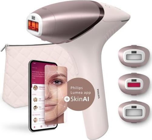 Philips Lumea Prestige BRI977/00 sistema de depilación IPL rosa y oro
