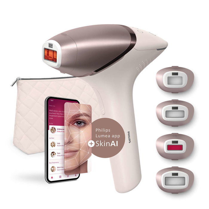 Philips Lumea Prestige BRI977/00 sistema de depilación IPL rosa y oro